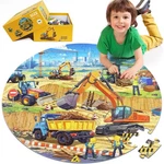 Floor Puzzles Construction Site Jigsaw With Excavator Educational Toy. Fixed Price $35.70.