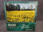 The Canadian Group Classic Treasures 1000 Piece Puzzle Field Of Sunflowers. Fixed Price $25.00.