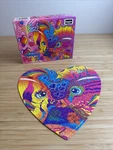 Lisa Frank Heart Shaped Puzzle By Rose 1992 Vintage Fish Ocean. Fixed Price $44.99.