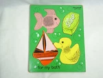 Frame Tray Puzzle Playskool For My Bath 155AN-16 Young Childs Wooden Vintage. Fixed Price $19.99.