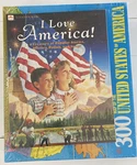 Vintage United States Usa Map Jigsaw Puzzle Golden Patriotic 300 Pc Book. Fixed Price $19.47.