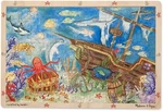 Melissa & Doug 96 Pc Wooden Jigsaw Puzzle Sunken Treasures Kids' Ocean Sea. Fixed Price $21.95.