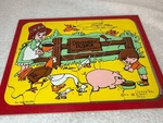 Vintage 1976 Connor Toy 14 Piece Wooden Discovery Puzzle Farm Animals 8470-5. Fixed Price $12.75.