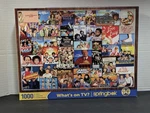 1000 Piece Springbok Puzzle What's On Tv? - Complete! 2024. Fixed Price $15.00.