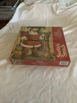 Santas Snack Puzzle Jigsaw 550 Piece 18X24" Gibson Vintage Christmas. Fixed Price $18.00.