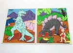 2 Vtg 1980S Playskool Wood Puzzles Dinosaur Tyrannosaurus Caveman Stegosaurus. Fixed Price $21.00.