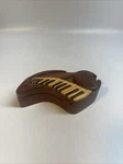Note And Keyboard Secret Wooden Puzzle Trinket Box Carved Made Vietnam. Fixed Price $22.09.