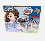 Disney Junior 5 Wooden Puzzles In Storage Box. Fixed Price $18.00.
