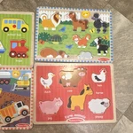 Melissa & Doug Wooden Chunky Puzzles Farm Animals Vehicles Pets 2021. Fixed Price $9.97.