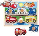 Melissa & Doug Vehicle Jumbo Knob Puzzle, Wooden Peg For Toddlers, Educat. Fixed Price $35.29.