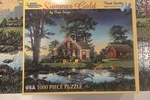 White Mountain - Summer Gold By Fred Swan 1000 Pc Jigsaw Puzzle Complete. Fixed Price $14.99.