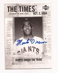 2001 Ud Legends Of New York # 185 Monte Irvin Autograph Signed Card Giants. Fixed Price $29.99.