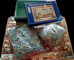 Partially Sealed 9000 Pc Ravensburger World Map Globe Puzzle Van Den Keere 6'X5'. Fixed Price $252.22.