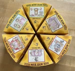 Vintage House Mouse 100 Pc Jigsaw Puzzles Cheese Wheel Shaped Set Of 6 Complete. Fixed Price $75.00.