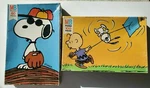 Peanuts Vintage Jigsaw Puzzles Charlie Brown Snoopy Fly 4382-5 & 4772-7 Complete. Fixed Price $17.66.
