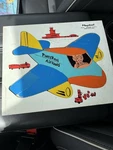 Vintage Playskool Wooden Tray Puzzle 1960S Airplane Airline 15 Pc Complete. Fixed Price $22.95.