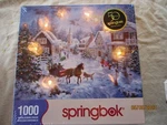Springbok Night Before Christmas 1000 Piece Jigsaw Puzzle 24"X 30" New Sealed. Fixed Price $22.95.