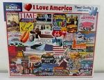 White Mountain "i Love America" 1000 Piece Puzzle 24 X 30. New And Sealed. Fixed Price $14.39.