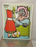 Vintage Playskool Little Red Riding Hood Wooden Puzzle 290-08 12 Pieces. Fixed Price $22.00.