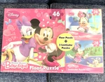 Disney Jigsaw Minnie Mouse Bow-tique Floor + 2 Lenticular Puzzles Nib. Fixed Price $10.00.