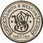 Smith And Wesson Firearm Tin Sign Ammo Pistol Metal Poster Art. Fixed Price $22.95.