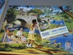 Riverbank Picnic Trevor Mitchell 1000 Jigsaw Puzzle Bits And Pieces. Fixed Price $24.99.