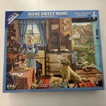 White Mountain 1000 Piece Jigsaw Puzzle Home Sweet Grandma Family Complete. Fixed Price $18.00.