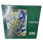 Perching Peacock 1500 Piece Jigsaw Puzzle 20X27 Laura Egan 2006 Sealed. Fixed Price $22.49.