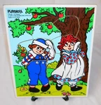 Raggedy Ann & Andy Playskool 1/2"X11 Wooden Puzzle, Glued, 1987, Nice!. Fixed Price $25.00.