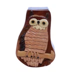 Handcrafted Wooden Owl/bird Shape Secret Jewelry Puzzle Box -. Fixed Price $39.99.