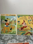 Vintage Whitman Frame Tray Puzzles Chipmunks And Mickey 14.5 X11.5 Each 60/70S. Fixed Price $12.76.