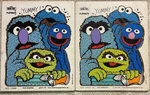 2 Vintage 1976 Four Monsters Wood Puzzle 14 Pcs, Sesame Street Playskool 315-18. Fixed Price $14.50.