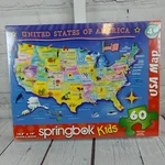 Htf Sealed Springbok Kids Usa Map Jigsaw Puzzle 2017 60 Pieces Made. Fixed Price $12.00.