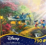 New Disney Thomas Kinkade Mickey Minnie Cottage 750 Pc Jigsaw Puzzle Ceaco. Fixed Price $29.99.