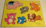 Vintage Connor Toy Animal Land Wooden Tray Puzzle 6 Pc 18MO-5 Yr Complete. Fixed Price $17.48.