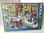 Children Winter Scene Puzzle The Usual Gang 1000 Pc New Katerina Mertikas Hockey. Fixed Price $35.95.