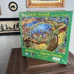 Sunsout 1000 Piece Puzzle Turtle World By Lewis T. Johnson New Sealed. Fixed Price $18.00.