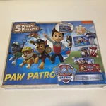 Nickelodeon Paw Patrol 5 Wood Puzzles & Tray With Storage Box New Sealed. Fixed Price $12.00.