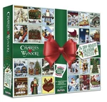 Ceaco Advent Set; 24 Small Puzzles Create One 1000-PC Puzzle; Charles Wysocki. Fixed Price $20.95.
