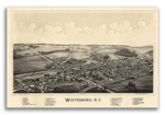 Whitesboro New York 1891 Historic Panoramic Town Map - 24X36. Fixed Price $25.95.