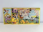 Vintage Jaymar Disney Puzzle Lot 3 Classic Mickey, Goofy, Donald, Pluto. Fixed Price $35.00.