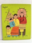 Vintage Playskool Native American Indian Family Wood Inlaid Puzzle 360-11 Chief. Fixed Price $19.50.