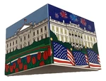 White House Double Jigsaw Puzzle 50 Pieces Dbl Pzl 3 Sided Box Washington Dc. Fixed Price $24.50.