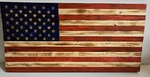 Handmade Wooden American Flag In North Georgia Usa. Fixed Price $34.95.