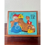 Vintage Playskool Old Woman The Shoe Wooden Preschool Puzzle. Fixed Price $19.95.