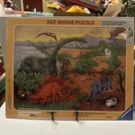 Vtg Ravensburger See Inside Where Animals Live Puzzle 1988 Cardboard Frame New. Fixed Price $49.95.