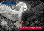 Flower Eagle Puzzles For Adults 1000 Pieces Nature, Magic Bird Black White Art J. Fixed Price $14.75.