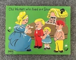 Sifo Vtg Wooden Tray Puzzle Old Woman Who Lived In Shoe 11M6 23 Pieces. Fixed Price $14.99.
