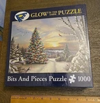 Bits And Pieces "christmas Morning" Glow The Dark 1000-PIECE #42446 Puzzle. Fixed Price $26.99.