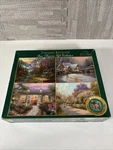 Thomas Kinkade 500 Piece (four Seasons) Puzzles 2006 Nib/facory Sealed. Fixed Price $19.38.